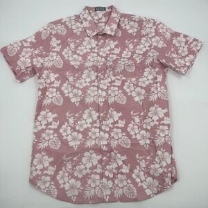 Dutch Bros Floral Hawaiian Shirt | Tropical Resort Camp Shirt | Mens Medium NWOT